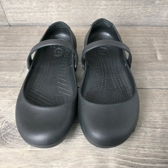 CROCS Women's Black Flats - Picture 3 of 13